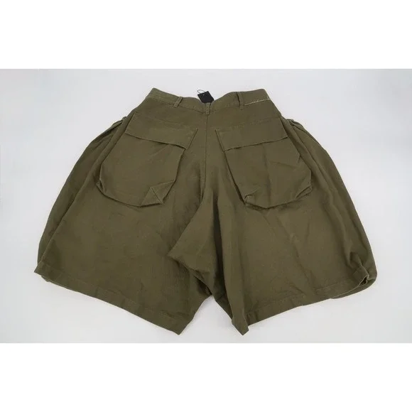 R13 Jesse Multipocket Short Womens 28 Regular Surplus Olive Herringbone US 8 New - Picture 5 of 16